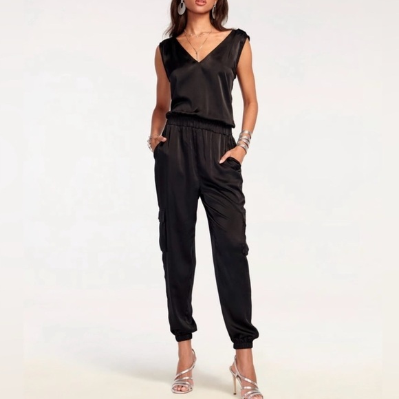 NEW RAMY BROOK Melissa V-Neck Jumpsuit XS